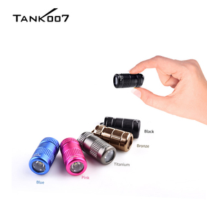 Multifunction Mini Portable Aluminum Alloy Keychain Torch TANK007 Mini 365nm UV Flashlight