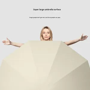 <span class=keywords><strong>Parapluie</strong></span> pliable entièrement automatique pour hommes et femmes, grande taille, spécial pluie forte, protection solaire UV, double usage, extra-large - Product Image 4