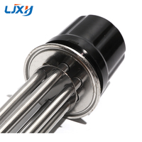 LJXH Éléments de chauffe-eau à immersion sous pince de 2 pouces Pièces de chaudière électrique Dix tous en acier inoxydable 304 220V 3KW-12KW