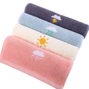 100% Katoenen Stof Anti-Bacteriële Gezicht Handdoek Baby Washandje Babyhanddoek