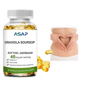 Gélules de Graviola (Corossol) ASAP OEM, détoxification du foie, beauté, vitamines, complément alimentaire, capsules de 500 mg, non destiné aux femmes enceintes - Product Image 1