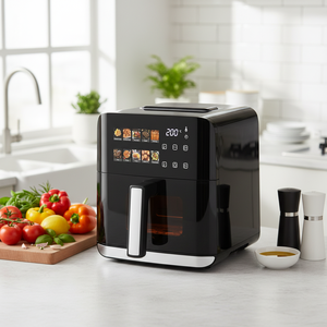 Friteuse à air carrée moderne en plastique 4,1-5L, sans huile, électrique, à commande numérique, antiadhésive, facile à utiliser, pour une <span class=keywords><strong>cuisson</strong></span> saine et rapide à la maison - Product Image 6