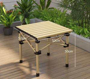 Tavolo pieghevole da campeggio <span class=keywords><strong>esterno</strong></span> in lega di alluminio-tavolo da pranzo leggero portatile per escursioni a piedi uso cortile - Product Image 3