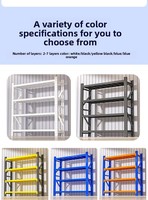 Étagère de stockage robuste réglable sans boulons, capacité de charge de 300 kg/étagère, en acier laminé à froid, protection contre la corrosion, antirouille