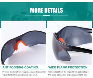 建設用PC素材工業用Z87作業眼鏡透明レンズ付き安全保護メガネ - Product Image 4