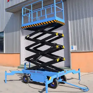 10 Meters 12 Meters Easy To Operate Self-propelled Lift Scissors Aerial Work Hydraulic Electric Lift