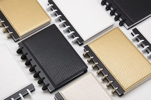 Tùy chỉnh mềm PU da sang trọng kế hoạch Organizer bì<span class=keywords><strong>a</strong></span> với bên trong túi chủ thẻ Nhật Ký đĩ<span class=keywords><strong>a</strong></span> ràng buộc máy tính xách tay bì<span class=keywords><strong>a</strong></span> - Product Image 3