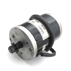 Motor MY6812 de CC de 150W/120W/100W 12V/24V de alta velocidad con polea de correa, motor de escobillas pequeño para scooter doble - Product Image 1