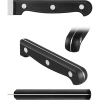 Nouveau produit, couteaux en métal avec manche en plastique, couteau de chef multifonctionnel argenté, ensemble de couteaux de cuisine en acier inoxydable
