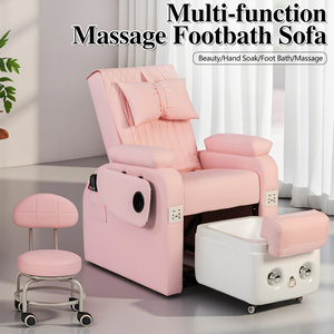 Sillón de Pedicura Multifuncional de Lujo para Salón de Uñas, con Spa para Pies, Reclinable, Ajustable, Eléctrico y con Masaje - Product Image 3