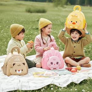<span class=keywords><strong>Sac</strong></span> à <span class=keywords><strong>dos</strong></span> pour enfants en néoprène avec fermeture éclair, motif animal de dessin animé, mignon, unisexe, pour garçons et filles de 3 à 6 ans, grande capacité - Product Image 4