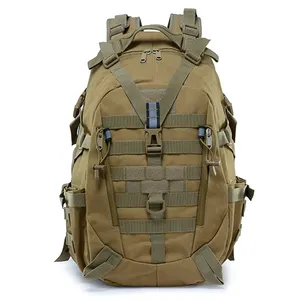 1201 Fashion Wholesale Custom Outdoor Green Black Unisex Waterproof Camouflage Laptops Molle Tactical Nylon Backpack