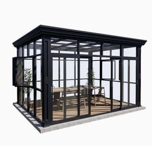 Véranda contemporaine en verre feuilleté sur mesure pour cour résidentielle, villa, patio, jardin d'hiver et <span class=keywords><strong>solarium</strong></span> - Product Image 3