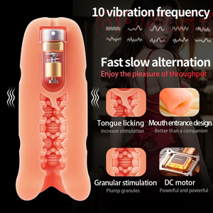 Masturbatore orale e vaginale automatico da <span class=keywords><strong>uomo</strong></span> con funzione di aspirazione, vibratore per pene, sex toy, coppa per masturbazione maschile, sex shop. - Product Image 2