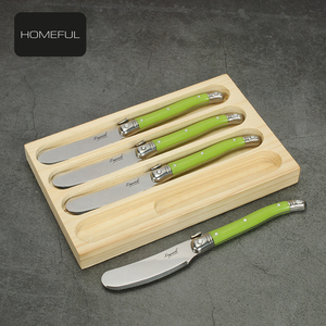 Promotion <span class=keywords><strong>Laguiole</strong></span> <span class=keywords><strong>Fromage</strong></span> et Beurre Couteau Ensemble Couleur Personnalisée ABS Poignée Matériau Métallique - Product Image 5