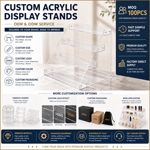 Présentoir en acrylique transparent à 3 niveaux en forme d'escalier pour jouets à presser (dumplings) et figurines d'action, idéal pour les magasins <span class=keywords><strong>de</strong></span> jouets - Vente en gros et personnalisable - Product Image 5