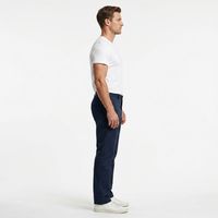 Pantalon de travail en coton pour hommes, traité anti-flamme, niveau 2, robuste, avec passants de ceinture, pantalon de sécurité industriel résistant au feu