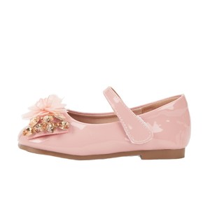 Zapatos de princesa para niña, cómodos, color rosa, con flores, suela suave, con pedrería, para espectáculos, bodas. - Product Image 5