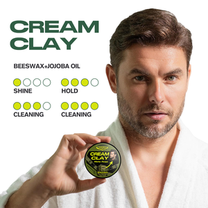 CPNP GMPC MSDS Muestras gratis Hidratante orgánico Cabello Mate Styling <span class=keywords><strong>Cream</strong></span> Clay Agregar volumen para hombres - Product Image 4