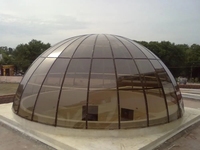 Dôme pour plafond en verre durable de conception moderne de lucarne d'extérieur avec cadre en aluminium Construction métallique fixe