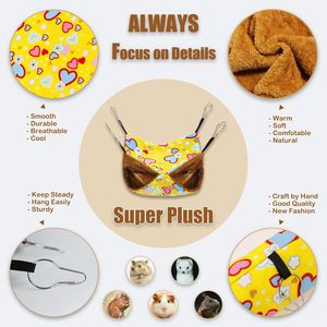 Juguetes suaves para hámster, túneles colgantes y tubos, juego de hamaca para ratas y hurones, cama escondite de conejillo de indias - Product Image 5