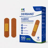 Pansements adhésifs en tissu, pansements respirants pour soins des plaies avec matériau en tissu doux, fabricant OEM