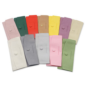 נרתיק משקפי שמש מעור בהתאמה אישית, נרתיק רך עם סגירת שרוך, ניתן למחזור, צבע בהתאמה אישית, משקפי ראייה לחתונה - Product Image 4