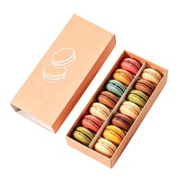 Luxuriöse Karton-Schubladenbox für Bäckereiprodukte, Kekse, Macarons und Schokolade mit Individuellem Logo