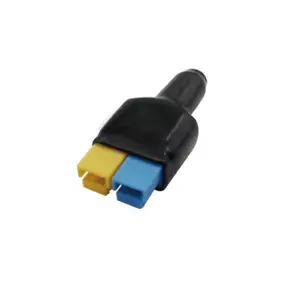 Conector de empilhadeira 15A/30A/45A preto SPP15A bainha de duas posições 30A borracha 45A IP54 conector de corrente alta único à prova d'água