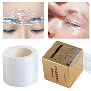 1 rouleau de film de tatouage transparent en plastique 4mm * 200m jetable sourcils cils lèvres nettoyage outil de maquillage - Product Image 3