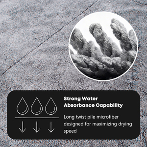 1200gsm Sợi Nhỏ Nhanh Chóng Khô Xe Làm Sạch Khăn Thêu Logo Polyester Rửa Xe Vải Cho Nhà Sử Dụng Dệt Kỹ Thuật - Product Image 3