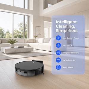 <b>Robot</b> Vacuum Cleaner, 3-in-1 <b>Sweep</b> & Mop, Slim Design, Smart Path Planning, App Control, Ideal for Hard Floors - Product Image 3