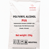 PVA 2488 Poudre d'alcool polyvinylique de qualité construction pour enduit mural, adhésif pour carrelage, mortier de ciment et sol auto-nivelant
