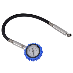 Car tire pressure gauge with copper valve and rubber tube the tire pressure gauge <b>can</b> release <b>air</b> 9803 - Product Image 1