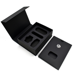 Boîtes cadeaux de luxe haut de gamme en mousse EVA noire magnétique pour l'électronique intelligente - Product Image 2