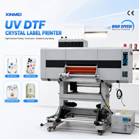 Mesin Cetak Label Kristal UV DTF Industri A1 Roll to Roll untuk Dekorasi Logo Kustom pada Logam, Kaca, Botol Plastik