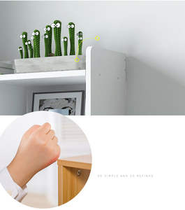 3 Tier White Tall Bookshelf <strong>Bookcase</strong> 2 Drawer Book Shelf Unit Storage Shelves <strong>UK</strong> - Product Image 5