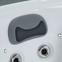 Grand massage moderne noir extérieur 4 homme rond spa portable bain à remous