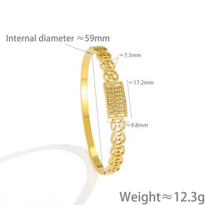 Brazalete Vintage con Diseño de Ábaco Hueco y Monedas - Nuevo Estilo Chino con Diseño de la Suerte para Regalo y Uso Diario - Product Image 6
