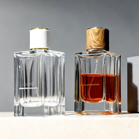 Flacon de parfum en verre durable et élégant de 50 ml avec revêtement de protection UV