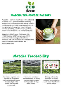 Jiueco - Matcha Orgánico 100% Puro de Primera Calidad en Polvo Ceremonial, Bolsa de 1 kg, Venta al por Mayor - Product Image 2