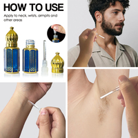Luxe personnalisé de haute qualité pour hommes parfum longue durée en bois noir huile essentielle parfum arabe de Dubaï par les fabricants