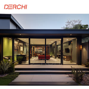 Sistema di porte scorrevoli in vetro 4 pannelli moderni con isolamento acustico - Product Image 3