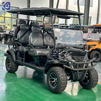 Voiturette de golf électrique 6 places CAMP, batterie lithium 72V, panneau solaire, buggy tout-terrain pour hôtel, complexe hôtelier, camping