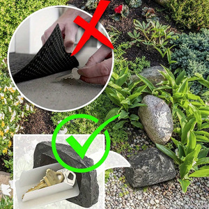 Wholesale Hidden Doorstep Key <b>Box</b> Outdoor Courtyard Simulated <b>Small</b> Stone Spare Garden <b>Storage</b> - Product Image 3