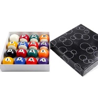 Model Terlaris 57.2 mm Bola Biliard 2-1/4 inci 16x Set Bola Biliard untuk Permainan Biliard Sembilan Bola