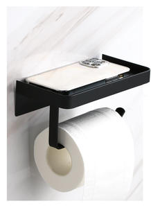 Portarrollos de Papel Higiénico y Soporte para Teléfono Móvil de Aleación de Zinc, Montado en la Pared, para Hotel y Hogar, Organizador de Baño sin Perforaciones - Product Image 5