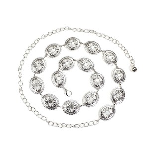 ALL0133 <span class=keywords><strong>Ceinture</strong></span> Métallique Tendance pour <span class=keywords><strong>Femme</strong></span> – Accessoire Décoratif Polyvalent pour Jupes, Costumes et Hanfu – Chaînes de Taille - Product Image 1