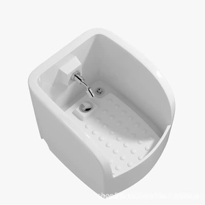 Nuevo lavabo cerámico integrado de alta temperatura para inodoros, baños, balcones y uso en exteriores; fácil de limpiar - Product Image 3