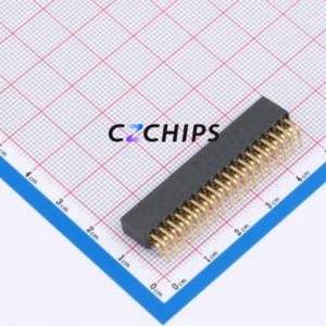 SSW-118-02-G-D-RA Pin Socket Bent Lead Through Hole,P=2.54mm Connector 2.54mm 2.54mm Right Angle Insert Double Row - Product Image 2